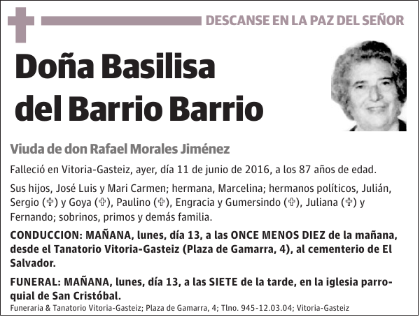 Basilisa del Barrio Barrio