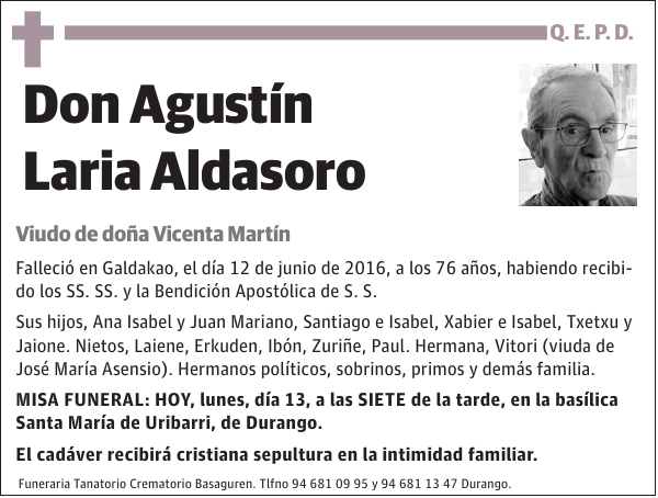 Agustín Laria Aldasoro