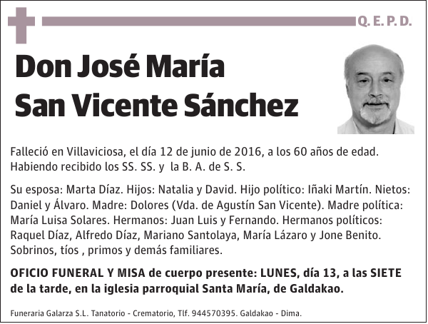 José María San Vicente Sánchez