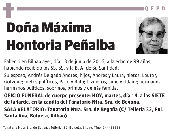 Máxima Hontoria Peñalba