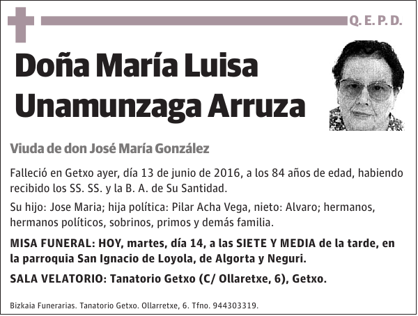 María Luisa Unamunzaga Arruza