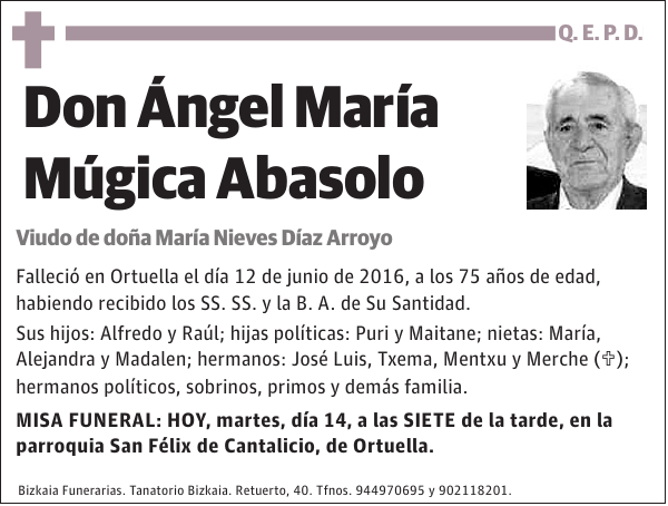 Ángel María Múgica Abasolo