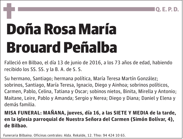 Rosa María Brouard Peñalba