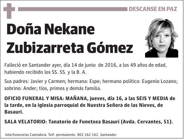 Nekane Zubizarreta Gómez