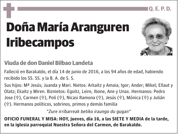 María Aranguren Iribecampos