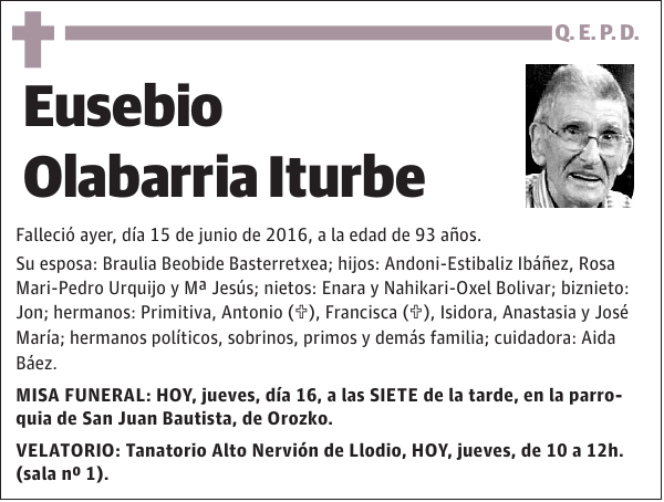 Eusebio Olabarria Iturbe