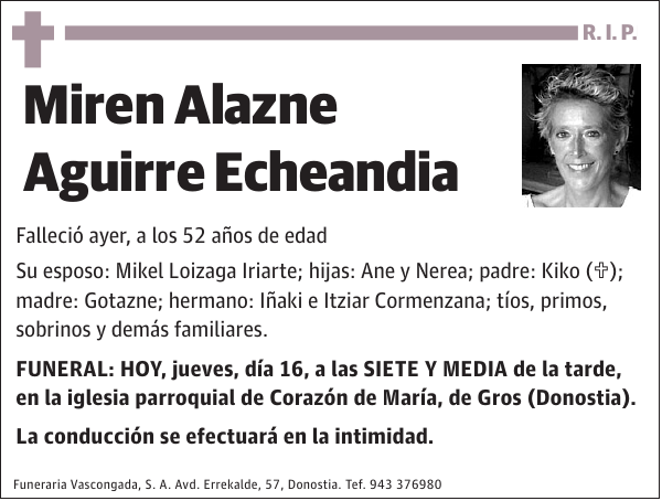 Miren Alazne Aguirre Echeandia