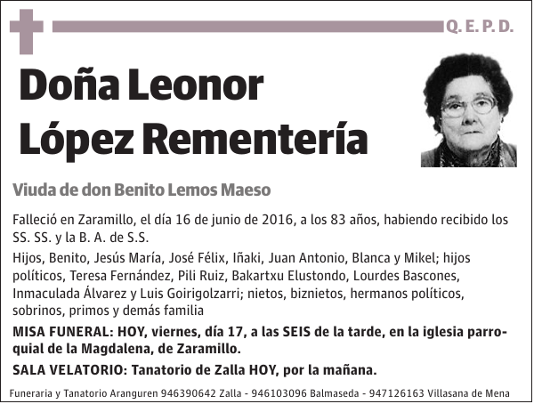 Leonor López Rementería