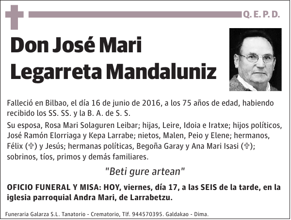 José Mari Legarreta Mandaluniz