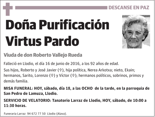 Purificación Virtus Pardo