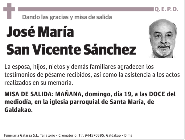 José María San Vicente Sánchez