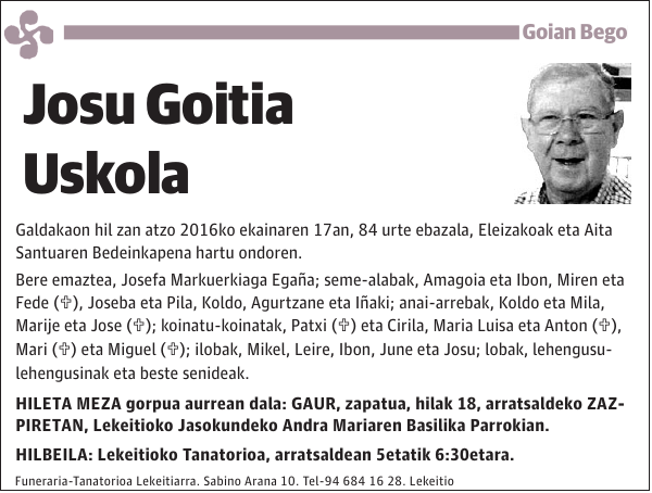 Josu Goitia Uskola