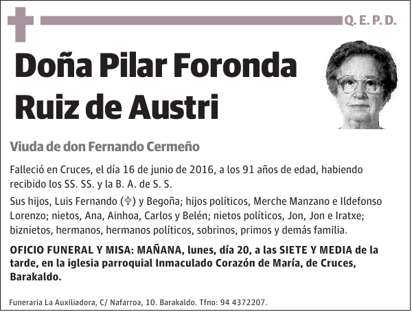 Pilar Foronda Ruiz de Austri