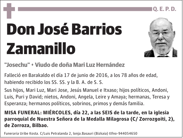 José Barrios Zamanillo