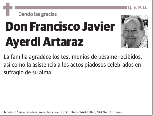 Francisco Javier Ayerdi Artaraz