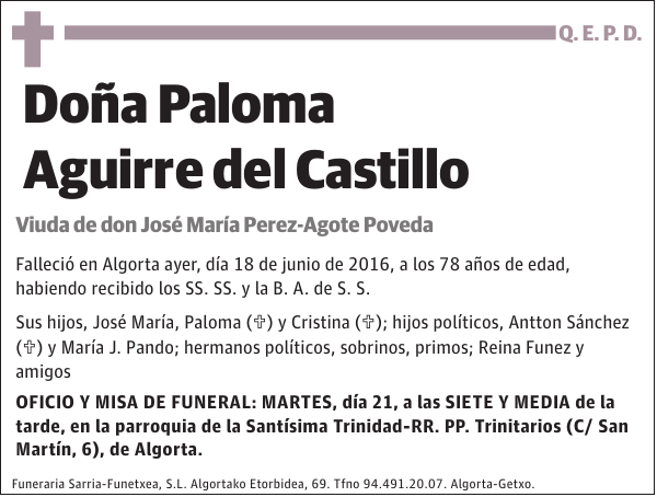 Paloma Aguirre del Castillo