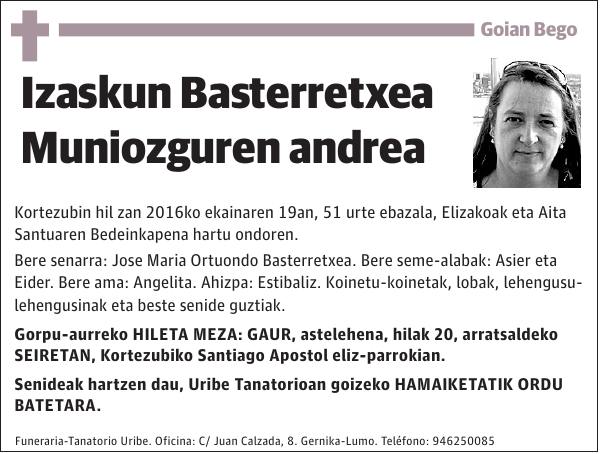 Izaskun Basterretxea Muniozguren