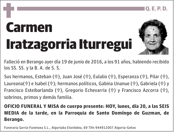 Carmen Iratzagorria Iturregui