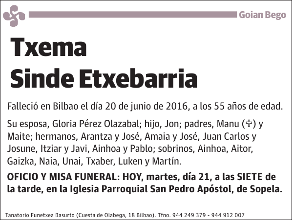 Txema Sinde Etxebarria