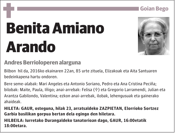 Benita Amiano Arando