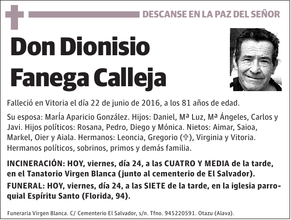 Dionisio Fanega Calleja