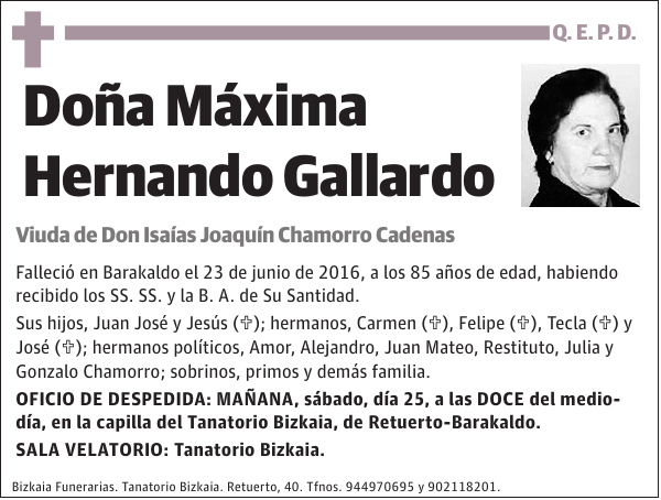 Máxima Hernando Gallardo