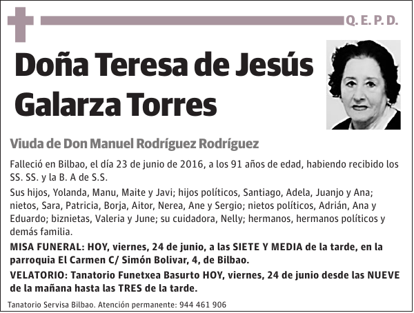 Teresa de Jesús Galarza Torres