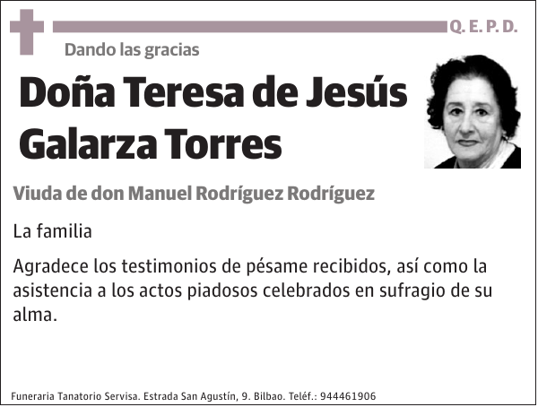 Teresa de Jesús Galarza Torres