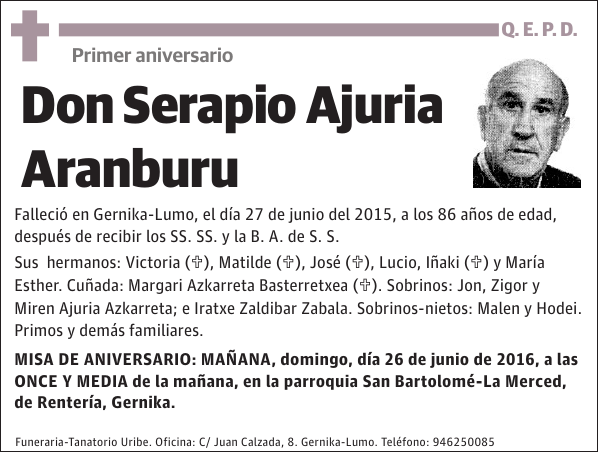 Serapio Ajuria Aranburu