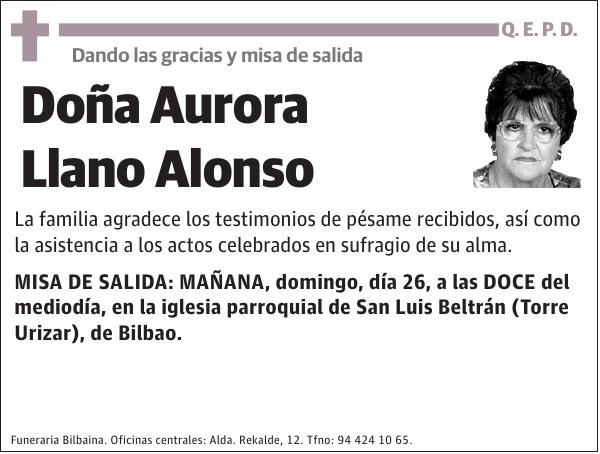 Aurora Llano Alonso