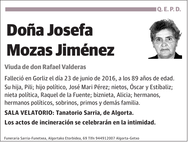 Josefa Mozas Jiménez