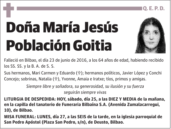 María Jesús Población Goitia