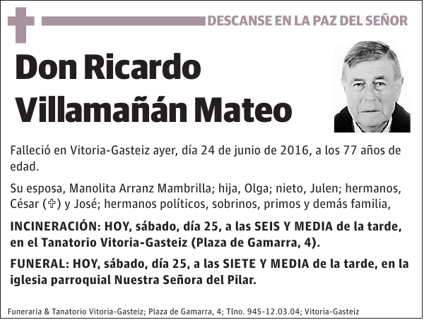 Ricardo Villamañán Mateo