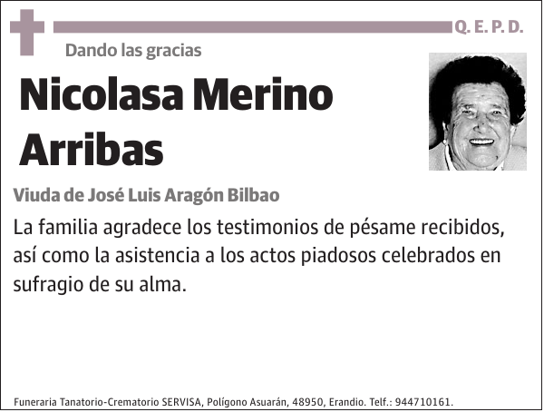 Nicolasa Merino Arribas