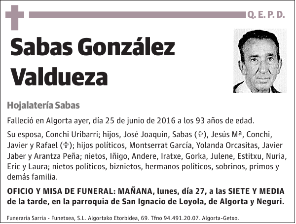 Sabas González Valdueza