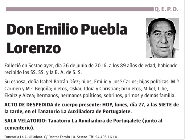 Emilio Puebla Lorenzo