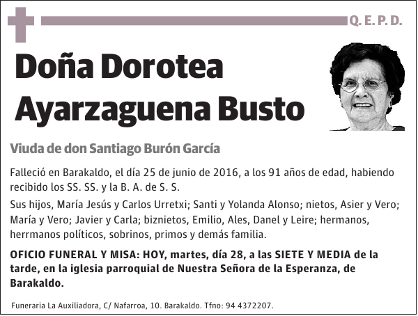 Dorotea Ayarzaguena Busto