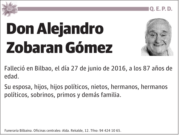 Alejandro Zobaran Gómez