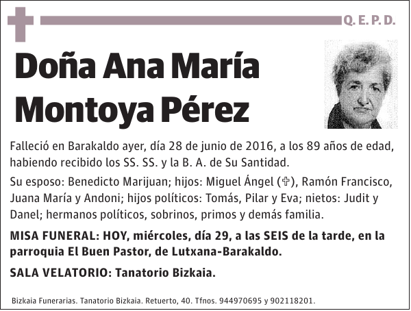 Ana María Montoya Pérez