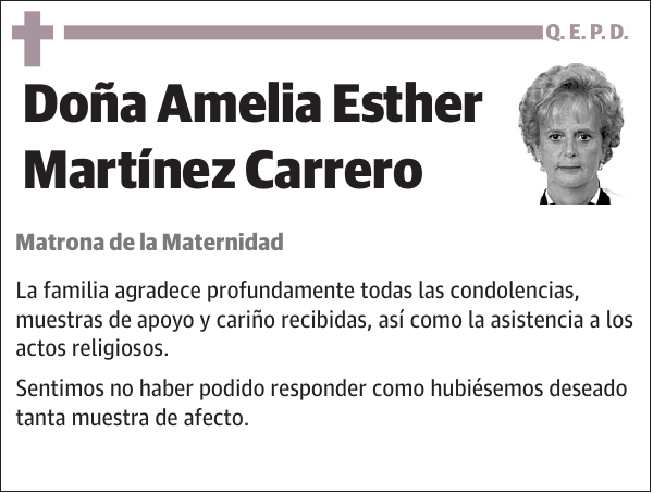 Amelia Esther Martínez Carrero