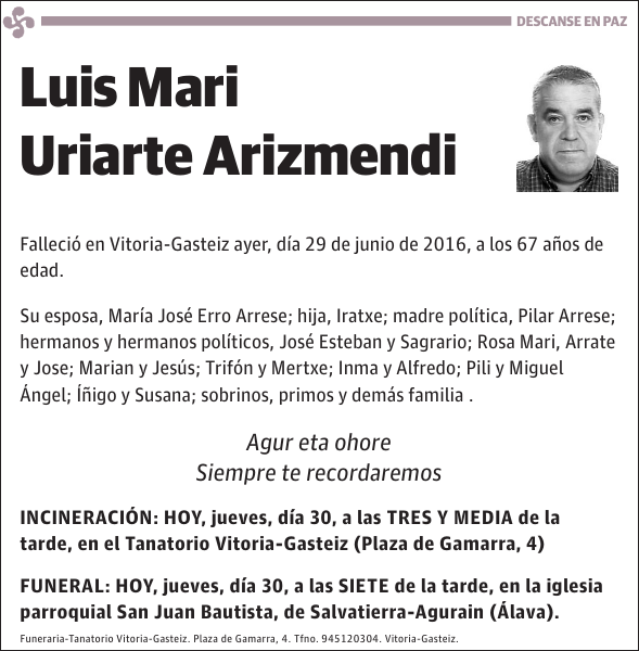 Luis Mari Uriarte Arizmendi