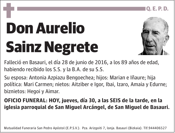 Aurelio Sainz Negrete