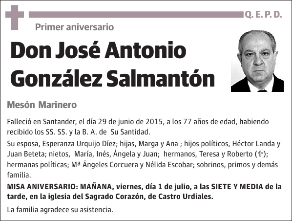 José Antonio González Salmantón