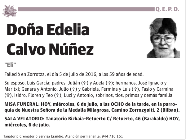 Edelia Calvo Núñez