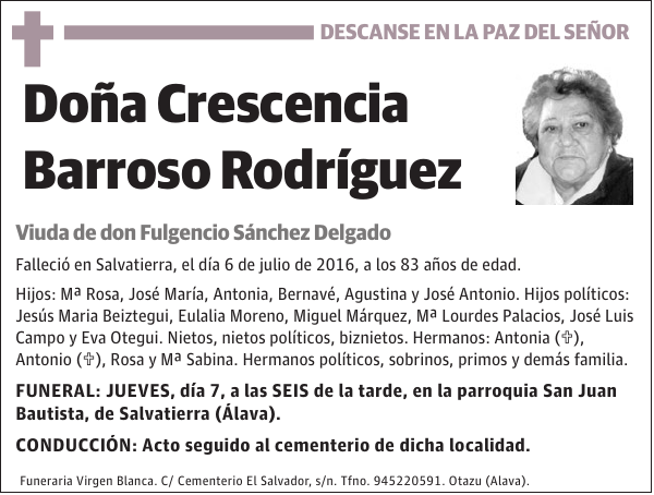 Crescencia Barroso Rodríguez