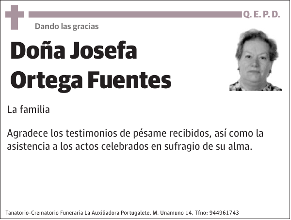 Josefa Ortega Fuentes