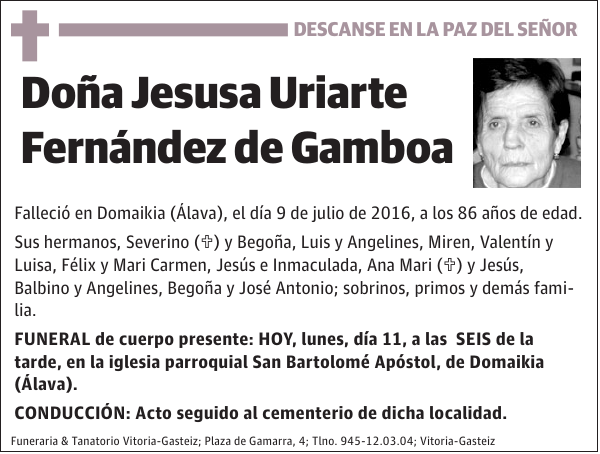 Jesusa Uriarte Fernández de Gamboa