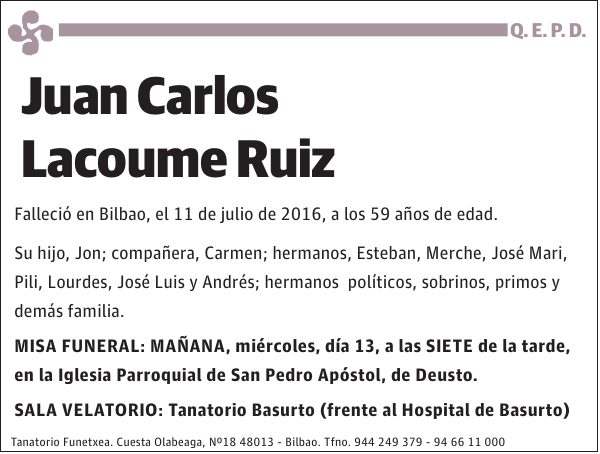 Juan Carlos Lacoume Ruiz