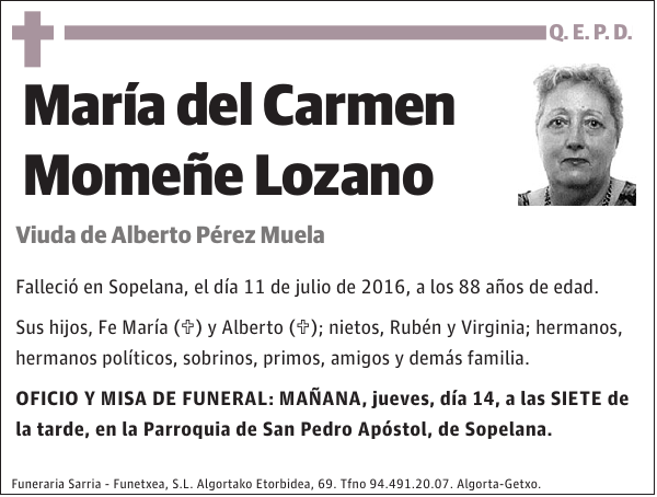 María del Carmen Momeñe Lozano