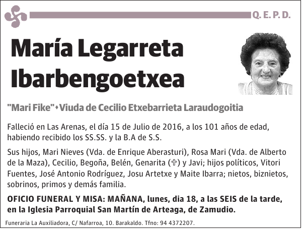 María Legarreta Ibarbengoetxea